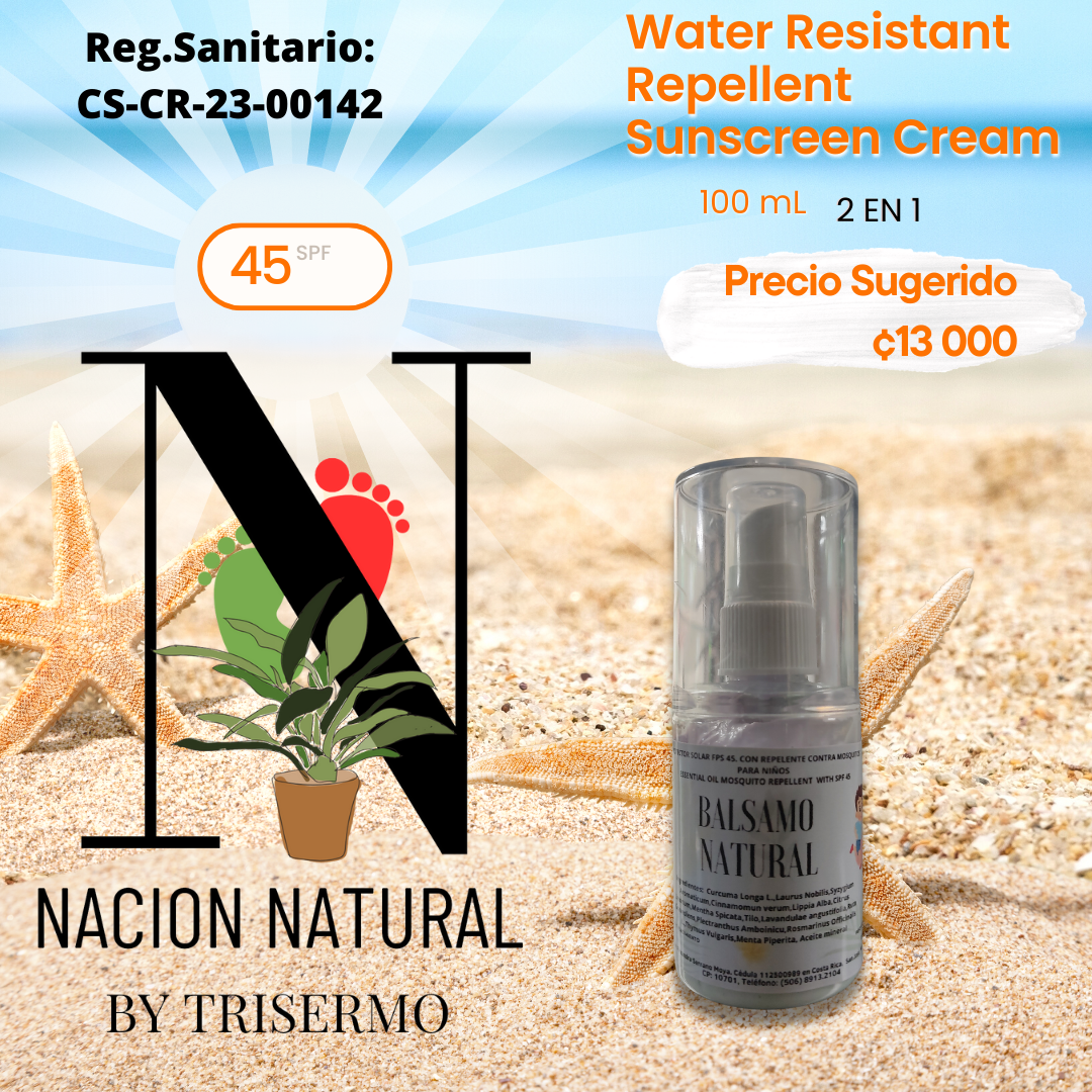 PROTECTOR SOLAR CON REPELENTE PARA ADULTOS 2 en 1     100% Organico - Image 2